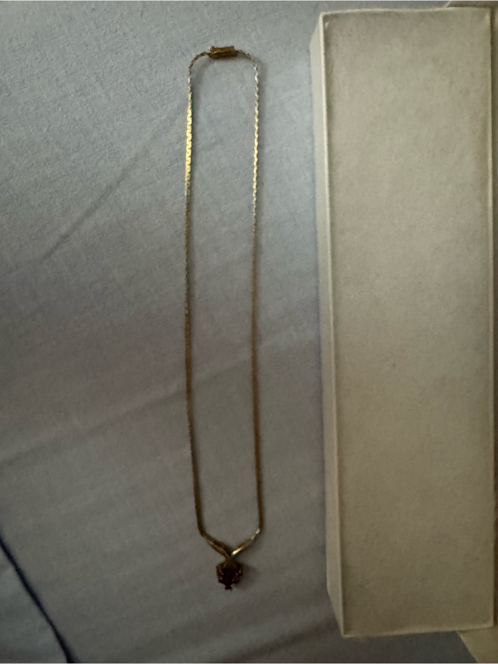 Gold Tone Women’s Pendant Necklace - Elegant Floral Charm